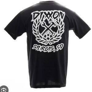 Dixxon Gray Black Sturgis Sketchy Crest T shirt Men’s 2XL